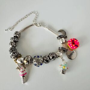 Sweet Treats European Charm Bracelet Donut & Cupcake